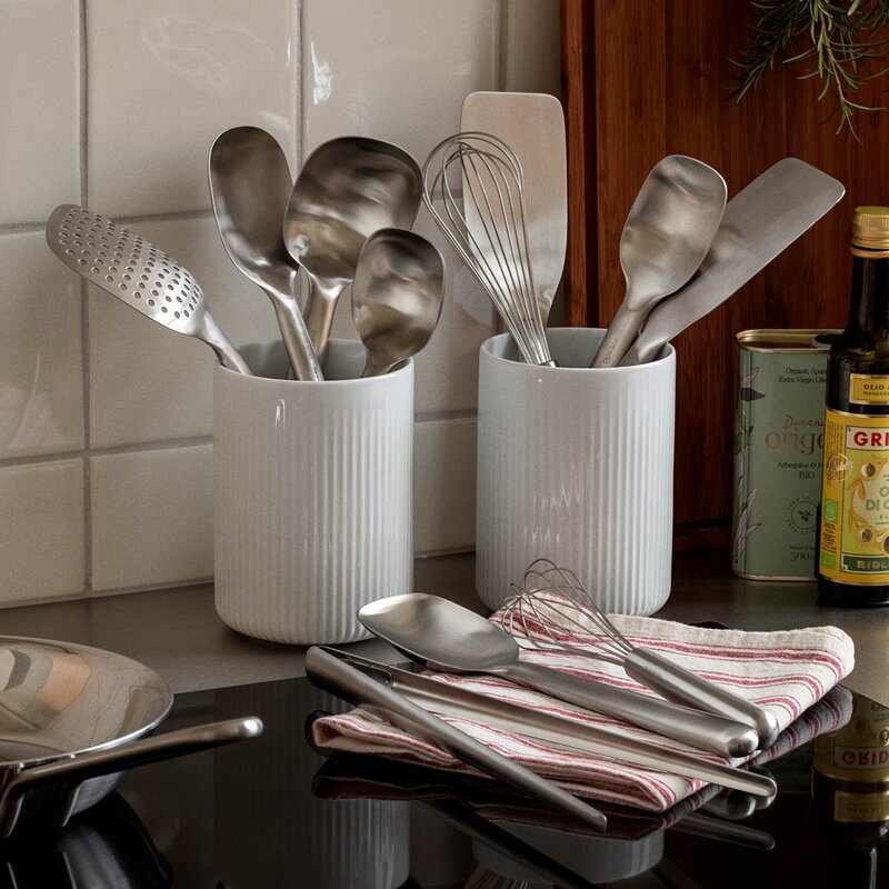 Eva Trio Green Tool serveringsskje metall 28 cm