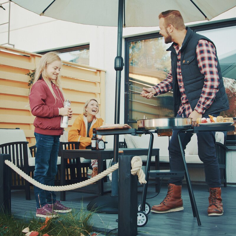 Muurikka Elektrisk grill 2200W m/vogn&sidebord