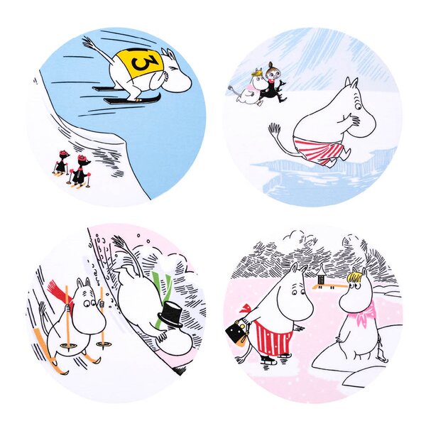 MoominArabia Mummi glassunderlag 4 stk Isbading
