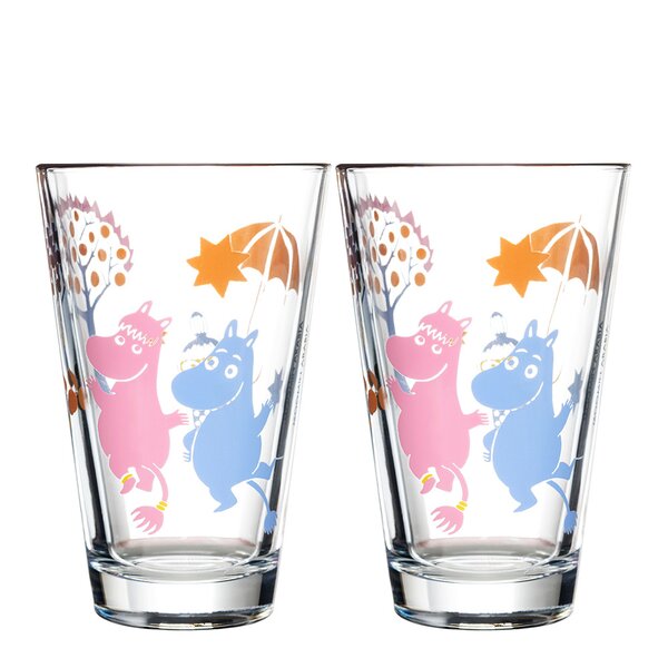 MoominArabia Mummi Fest glass 22 cl 2 stk