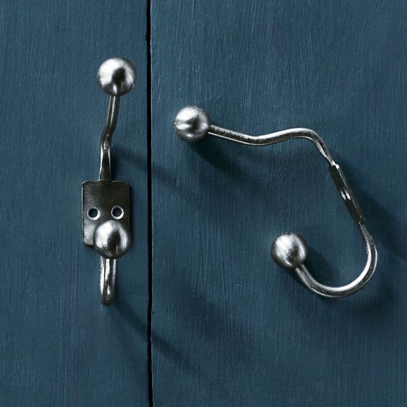 House Doctor Ball dobbelknagg 13 cm 2 stk sølvfinish