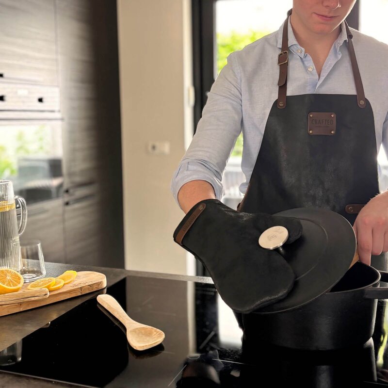 Crafted Leather forkle 80x58 cm svart