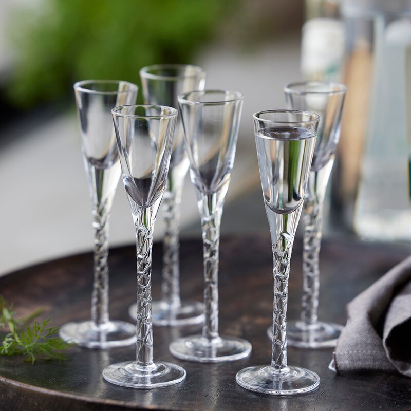 Lyngby Glas Paris snapsglass 2,5 cl 6 stk klar