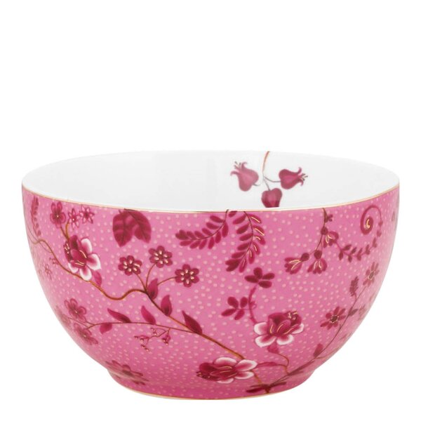 Pip Studio Jolie Flowers skål 12 cm rosa