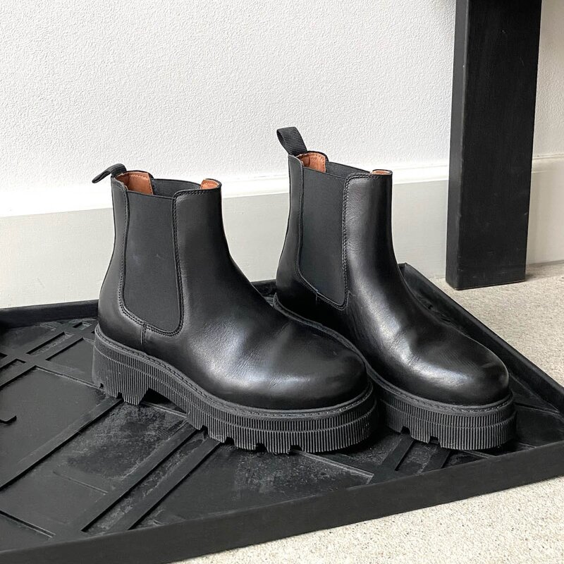 Tica Copenhagen Lines sko- og støvelbrett 48x38x3 cm svart