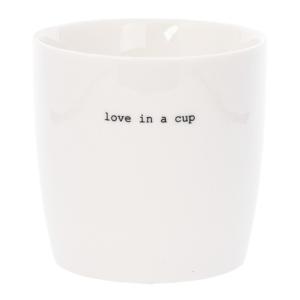 Sögne Home Krus love in a cup 30 cl hvit