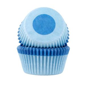 Cacas Muffinsform mini 100 stk blå