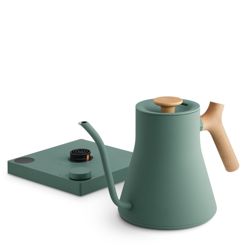 Fellow Stagg EKG Pro elektrisk vannkoker 0,9L smoke green/lønnetre