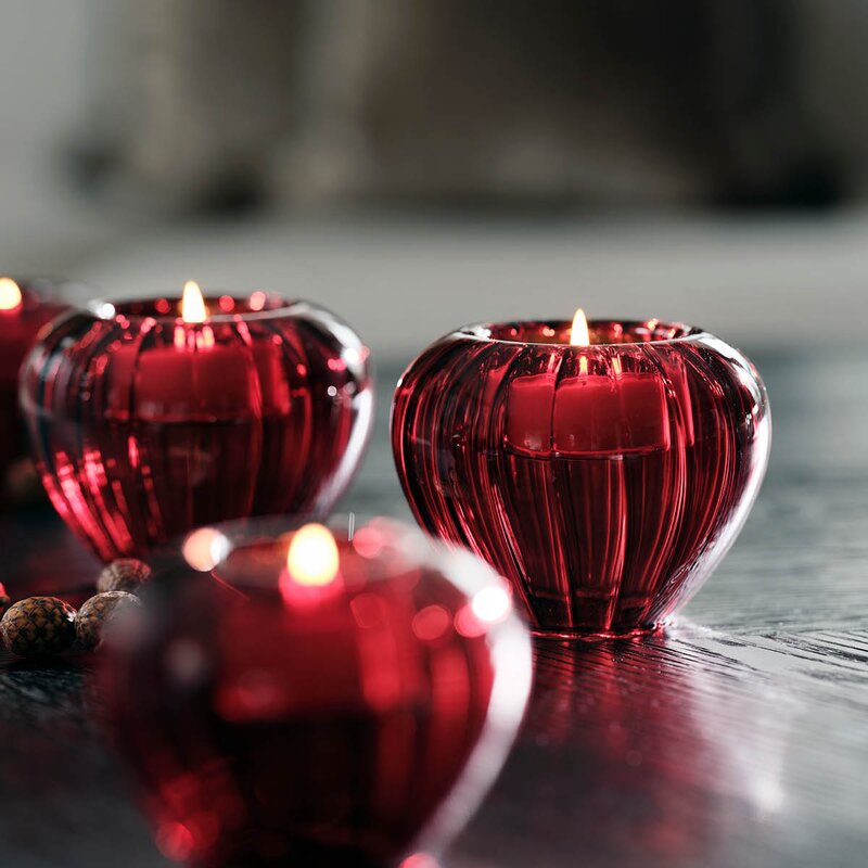 Magnor Hazel Ruby lyslykt 10 cm rød