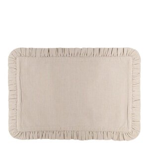 Holmen Ingrid bordbrikke kurvet 33x48 cm brun/beige