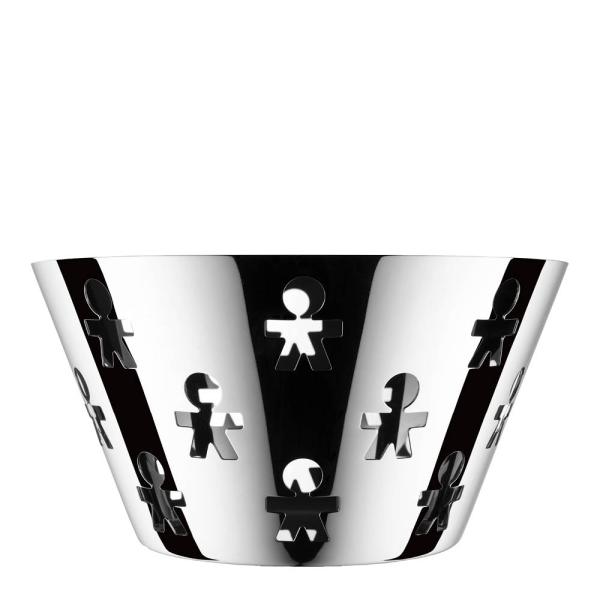 Alessi Girotondo fruktkurv 23 cm blank stål