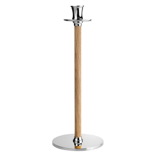 Hilke Alto Basso lysestake L 35 cm forniklet messing/eik