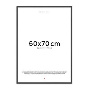 Poster & Frame Treramme 50x70 cm svart