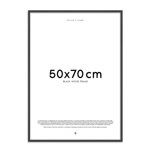 Poster & Frame Treramme 50x70 cm svart