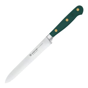 Wüsthof Classic Colour tannet tomat-/pølsekniv 14 cm Fresh Rosemary