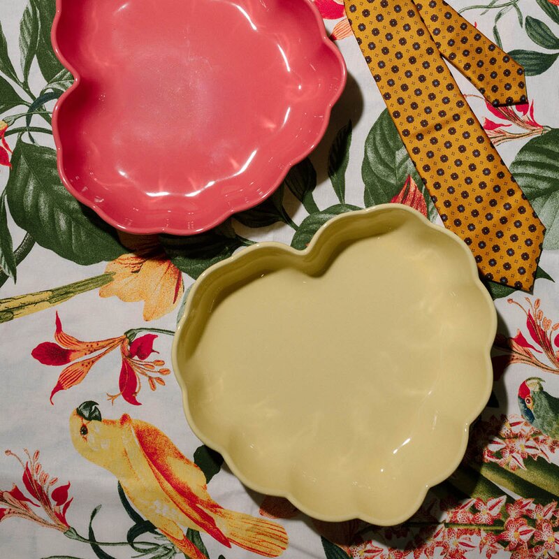 Emile Henry Madeleine ildfast form hjerte 26,5 cm 1,8L Vanilje