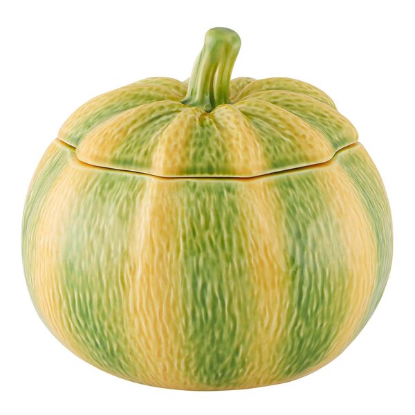 Bordallo Pinheiro Pumpkin terrin 4,3L gresskar oransje/grønn