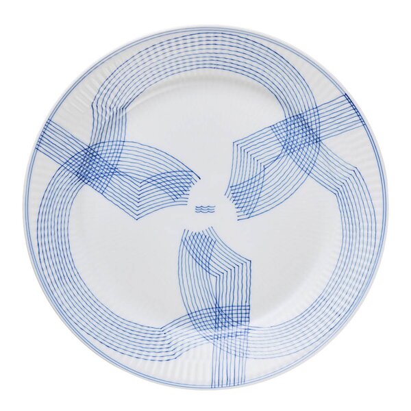 Royal Copenhagen MOTIF tallerken 27 cm blå/hvit