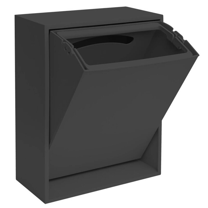 ReCollector Recycling kildesorteringsboks 30x15x40 cm Black Raven