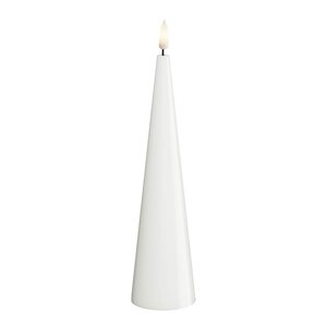 DeluxeHomeart LED kjeglelys 5 x 20 cm hvit