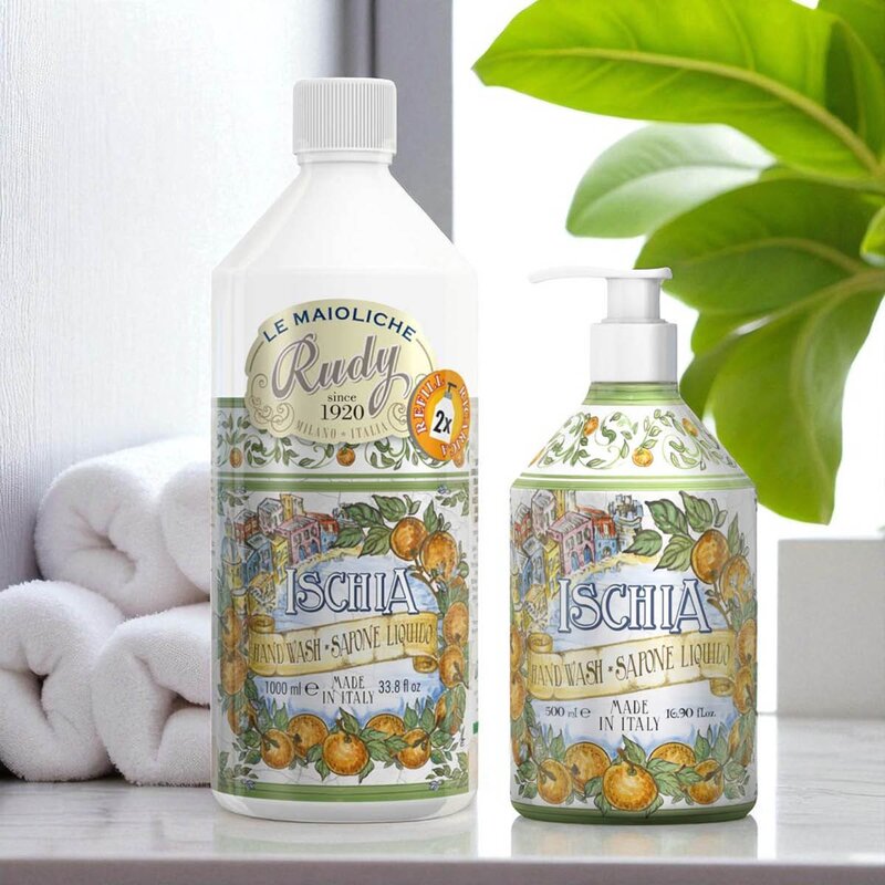 Rudy Profumi Maioliche refill håndsåpe 1L Ischia