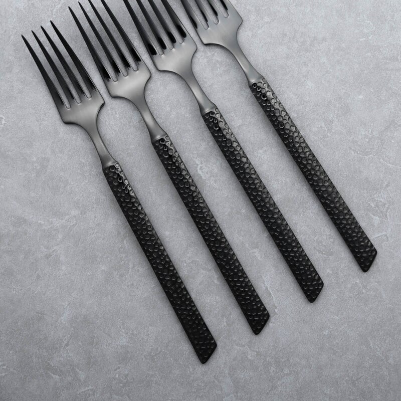 Vargen & Thor Lava bestikksett 8 deler antrasitt