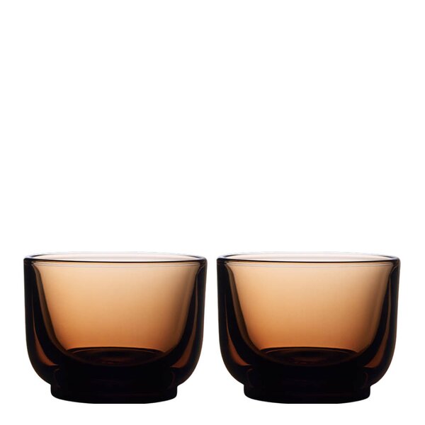 Fellow Pirch cortado glass 13 cl 2 stk Amber