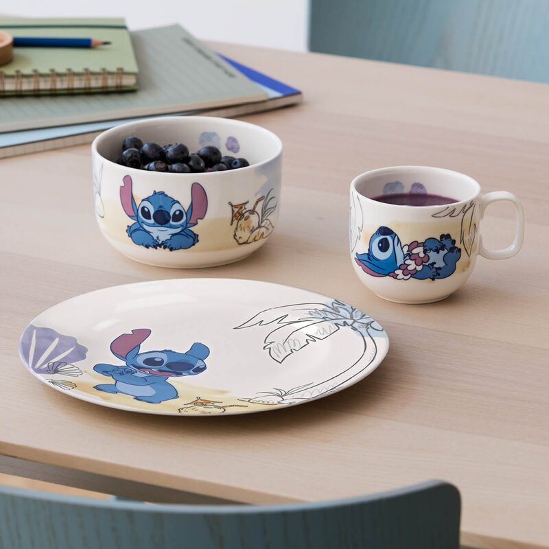 Villeroy & Boch Kiddy Disney barnesett 3 deler Stitch