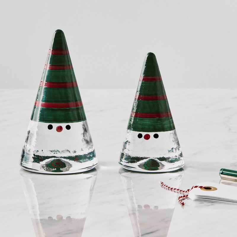 Kosta Boda Noel nisse 11,5 cm grønn