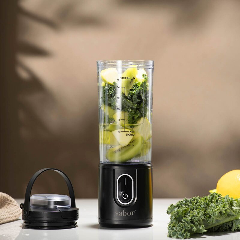 Sabor Select trådløs blender 0,4L svart/klar