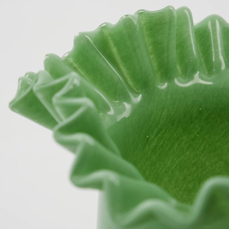 House Doctor Flee vase i glass 20 cm grønn