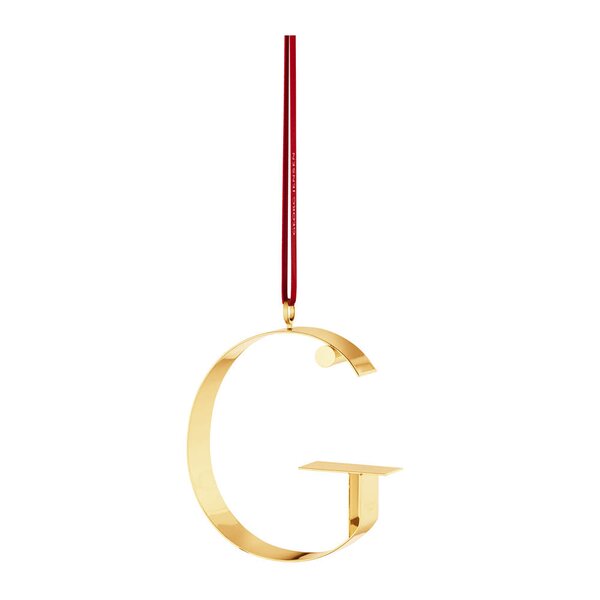 Georg Jensen Ornament pyntebokstav G gull