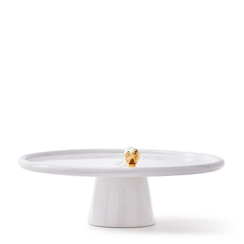 Pols Potten Duck serveringsfat på stett 30x8,3cm h/g