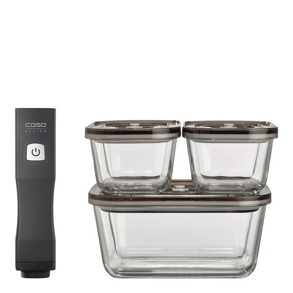 Caso Vacu OneTouch Eco vakuumsett svart