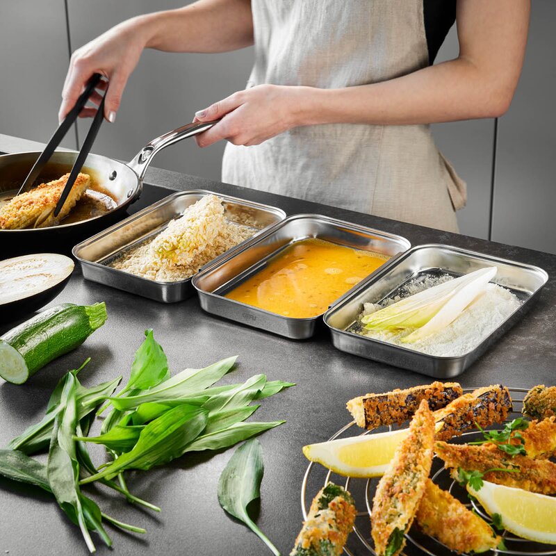 Gefu Pando formsett 3 deler stål