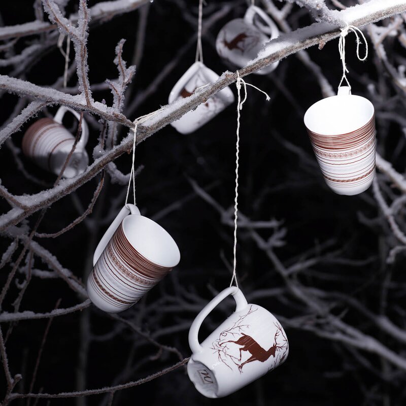 Wik & Walsøe Woodstokk kopp med skål 20 cl