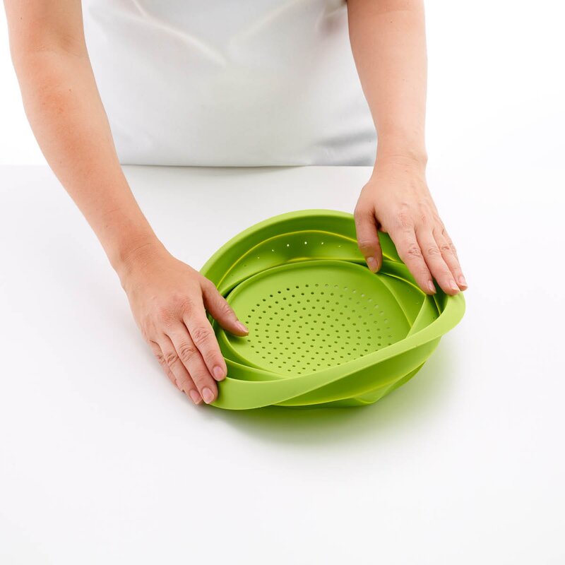 Lékué Sammenleggbart dørslag i silikon 3,8 L 23 cm grønn