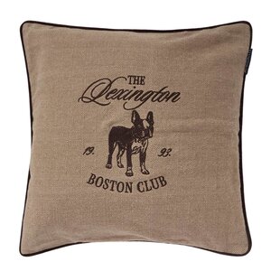 Lexington Boston Club putetrekk fløyel 50x50 cm beige/brown