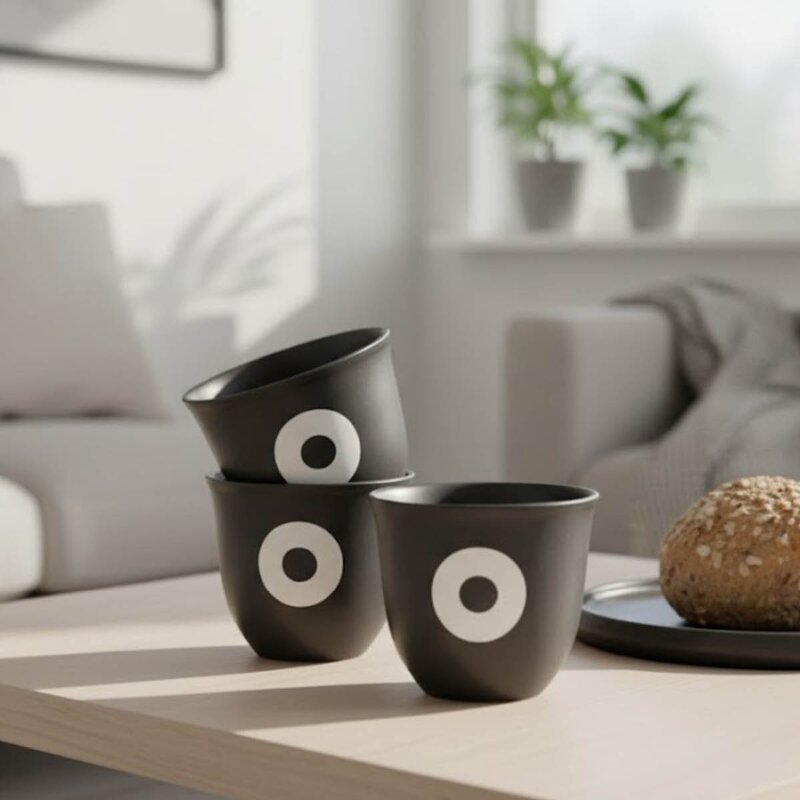 Rotor Design Signatur krus 20 cl svart/hvit