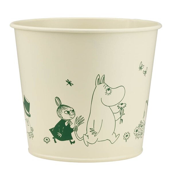 Muurla Mummi metallpotte 16 cm naturhvit