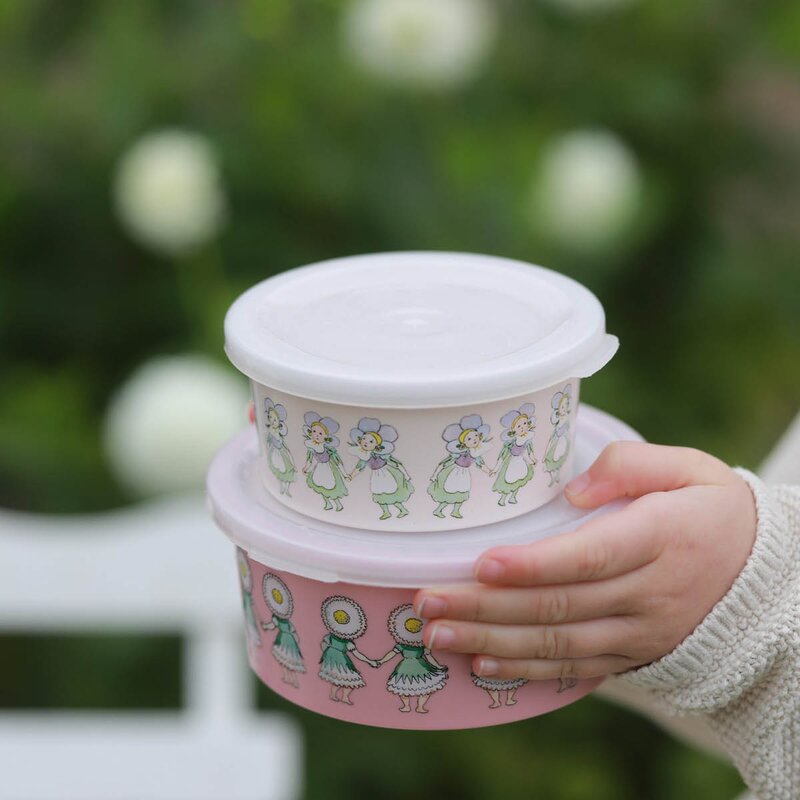 Rätt Start Elsa Beskow snackboks 2 stk Blomsterfesten