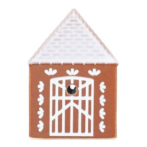 Kähler Gingerbread lyshus Hytte LED 7,5 brun
