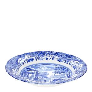 Spode Blue Italian tallerken dyp 23 cm blå/hvit