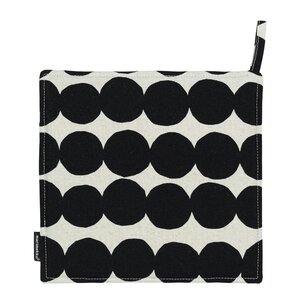 Marimekko Räsymatto gryteklut 22x22 cm hvit/svart