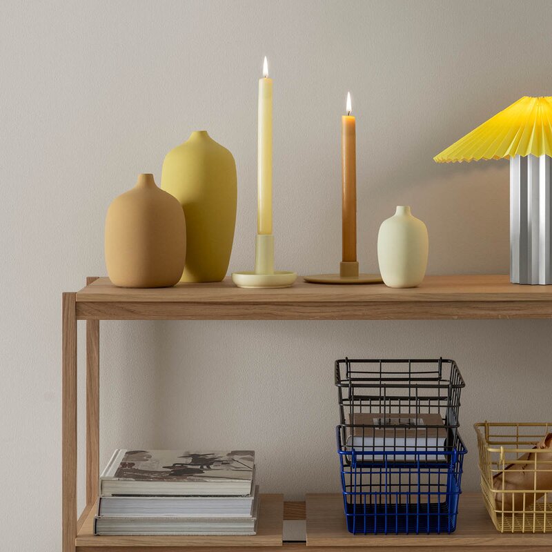 Blomus Vela lysestake 11 cm gul