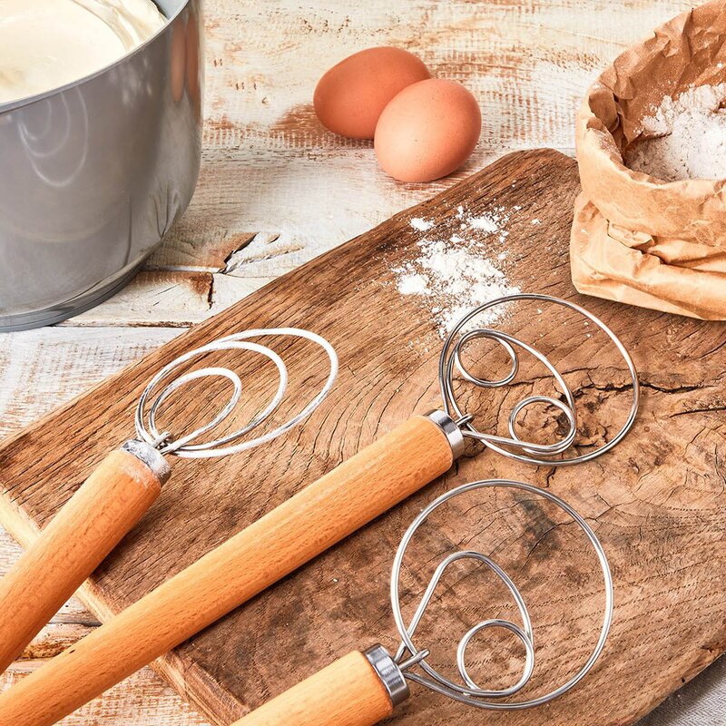 Birkmann Bread Buddies dansk deigvisp med to løkker 34 cm 