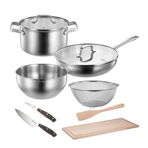 Modern House Kjartan Kit kjøkkenstartsett 8 deler stål/bøk