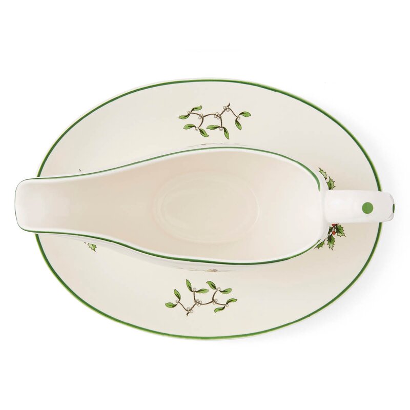 Spode Christmas Tree sausenebb med fat 31 cl