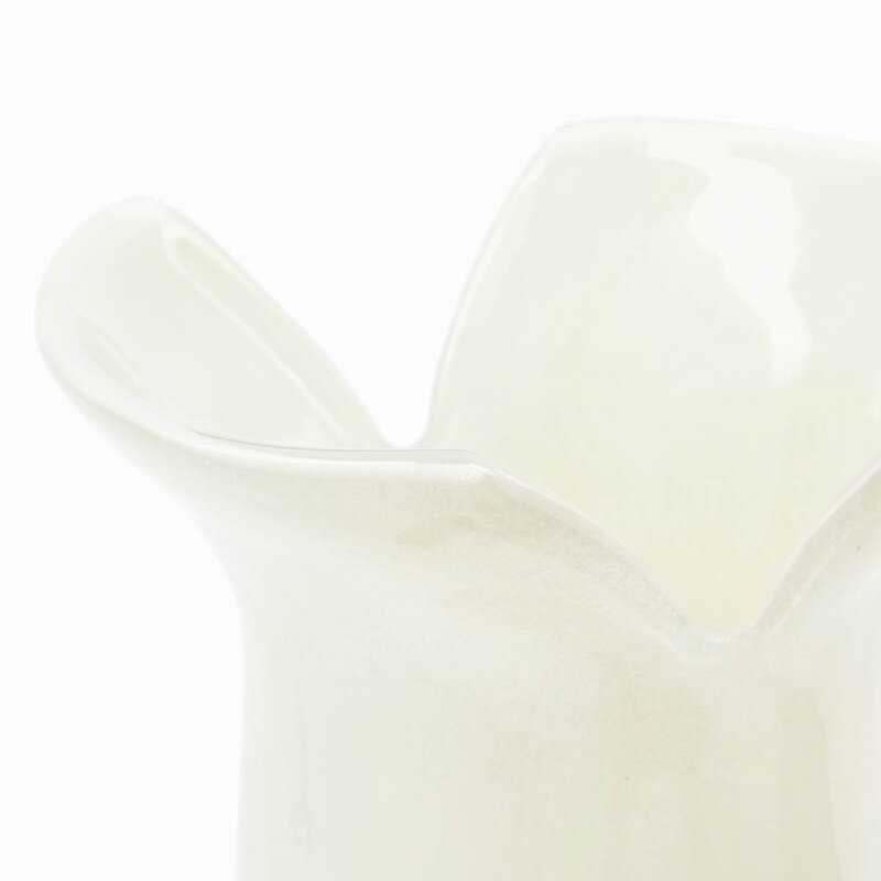 House Doctor Cuff vase i glass 24 cm off-white