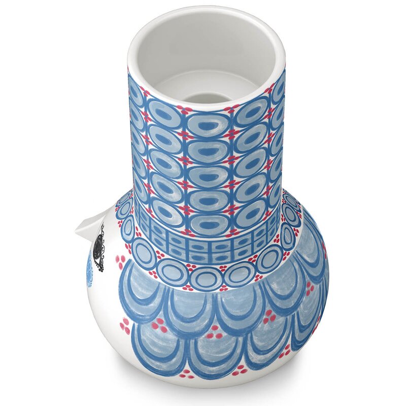 Bjørn Wiinblad Olga lysestake 14 cm lys blå